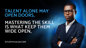 Talent alone is waste
