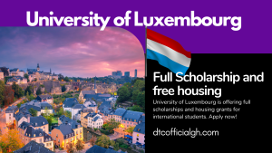 Study for FREE with Guillaume Dupaix International Master’s Scholarship at the University of Luxembourg