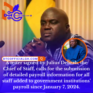 julius debrah, chief of stuff, public service recruitment,