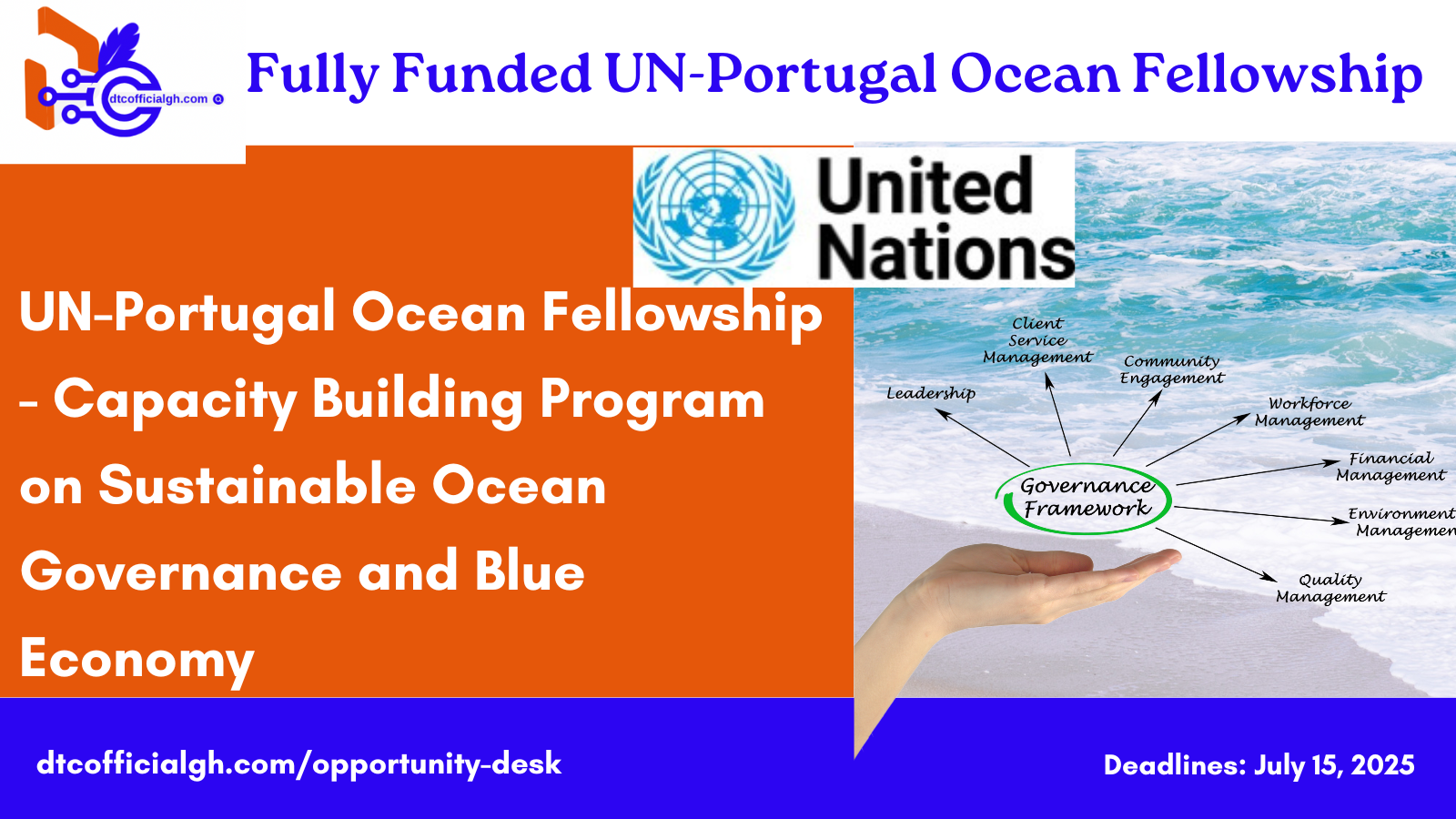 UN careers, Blue Ocean Fellowship,