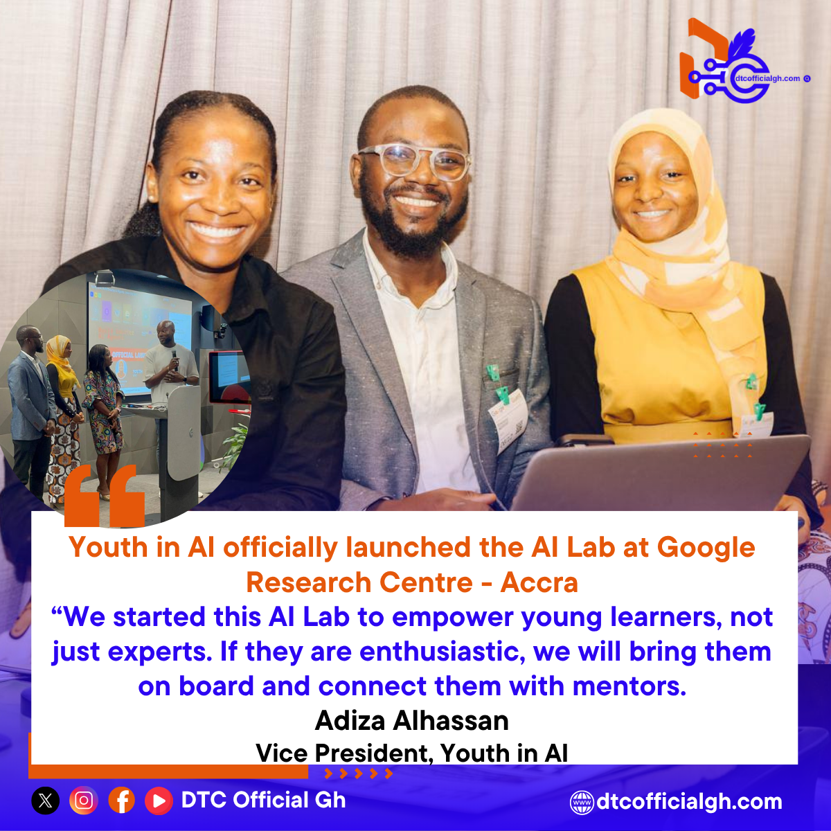 Youth in AI, AI Lab Ghana, Artificial Intelligence Africa, AI for Social Good, Youth Innovation, Deep Learning Africa, Generative AI, AI Research Ghana, Ethical AI,