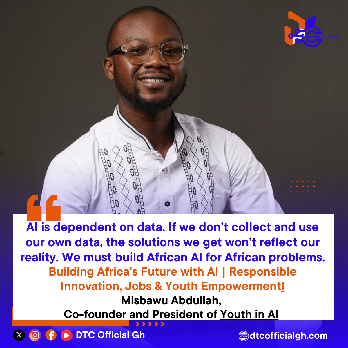 Can Africa’s youth lead the future of Artificial Intelligence? Misbawu Abdullah, Co-founder of Youth in AI, shares insights on responsible AI, jobs, education, and Africa’s role in shaping global AI.