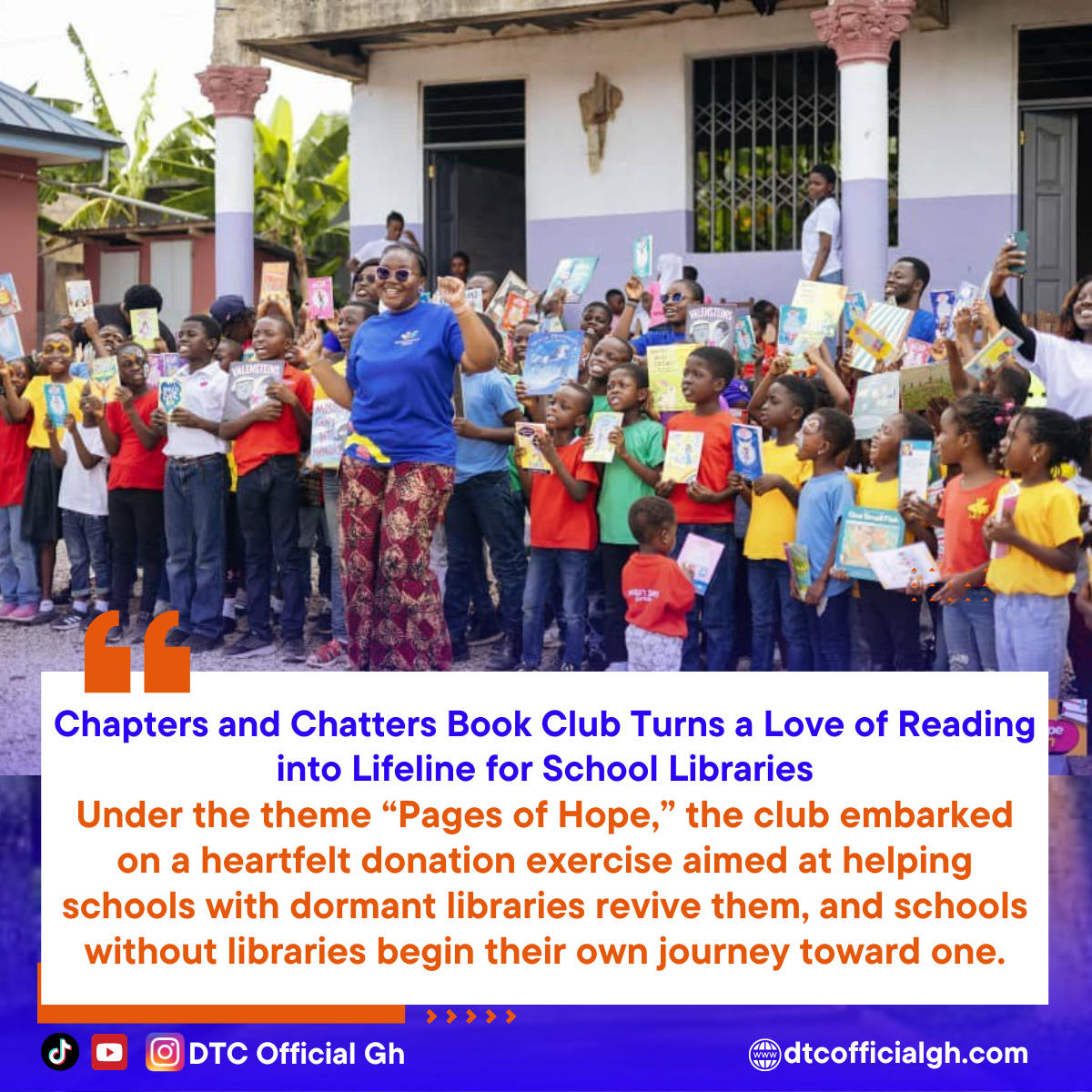 Book donation.