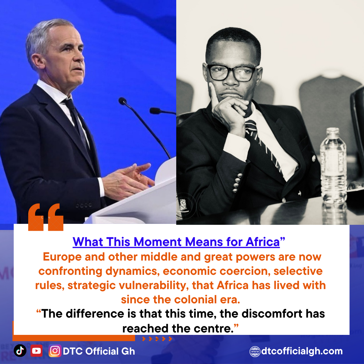 Mark Carney Davos speech, World Economic Forum,